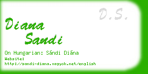 diana sandi business card